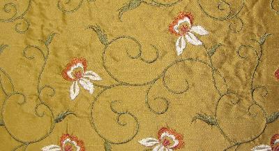Catania Silks VINE & ROSES Gold